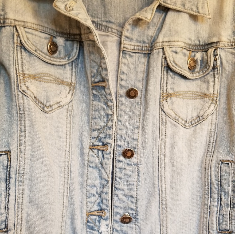 Denim jean jacket.